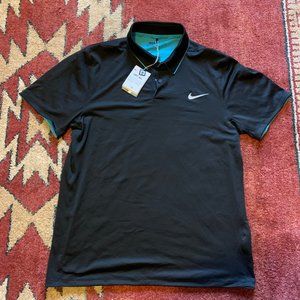 Nike Golf Modern Fit Polo Black/Blue L
